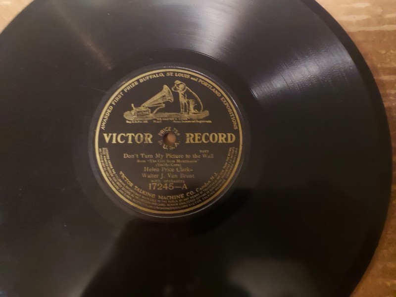 1912 Patent VICTOR 78/Helen Clark & Walter Van Brunt/M. Dunlap & H. Macdonough