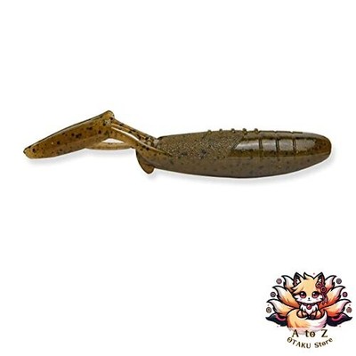 NEW Keitech Glide Camaron 3.5-inch 101 Green Pumpkin Pepper