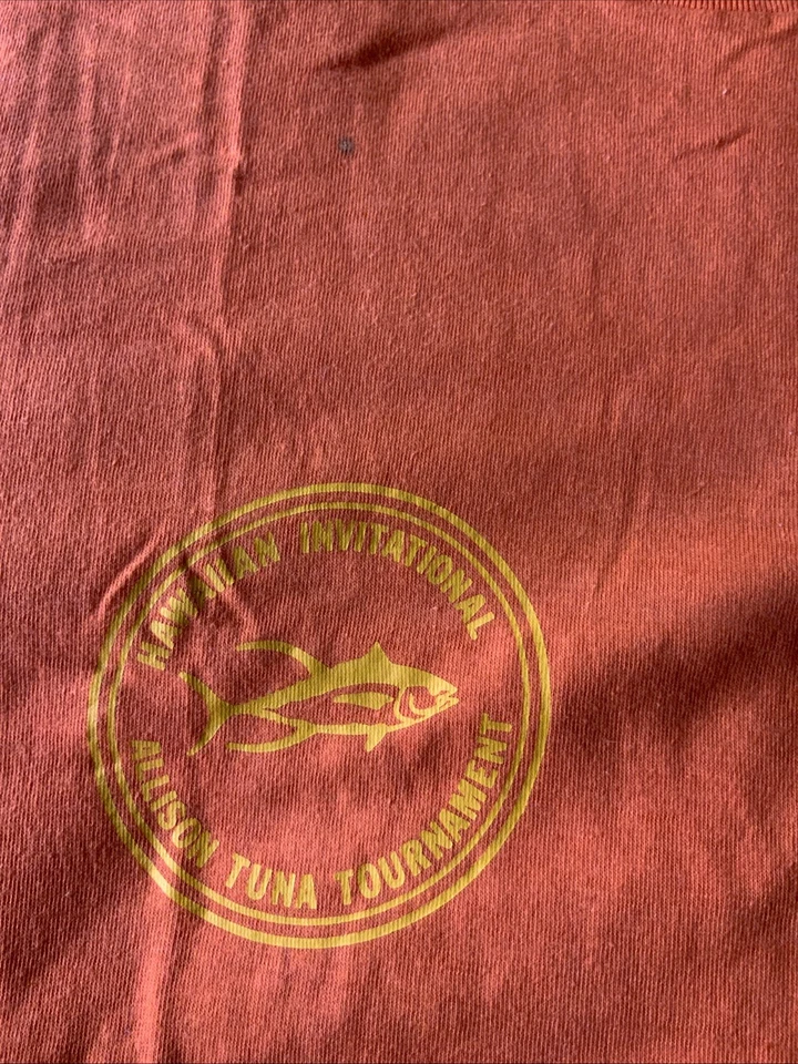 Camiseta De Colección Torneo Internacional de Atún Allison Hawaiana Puntada Única L Foto 2 de 4