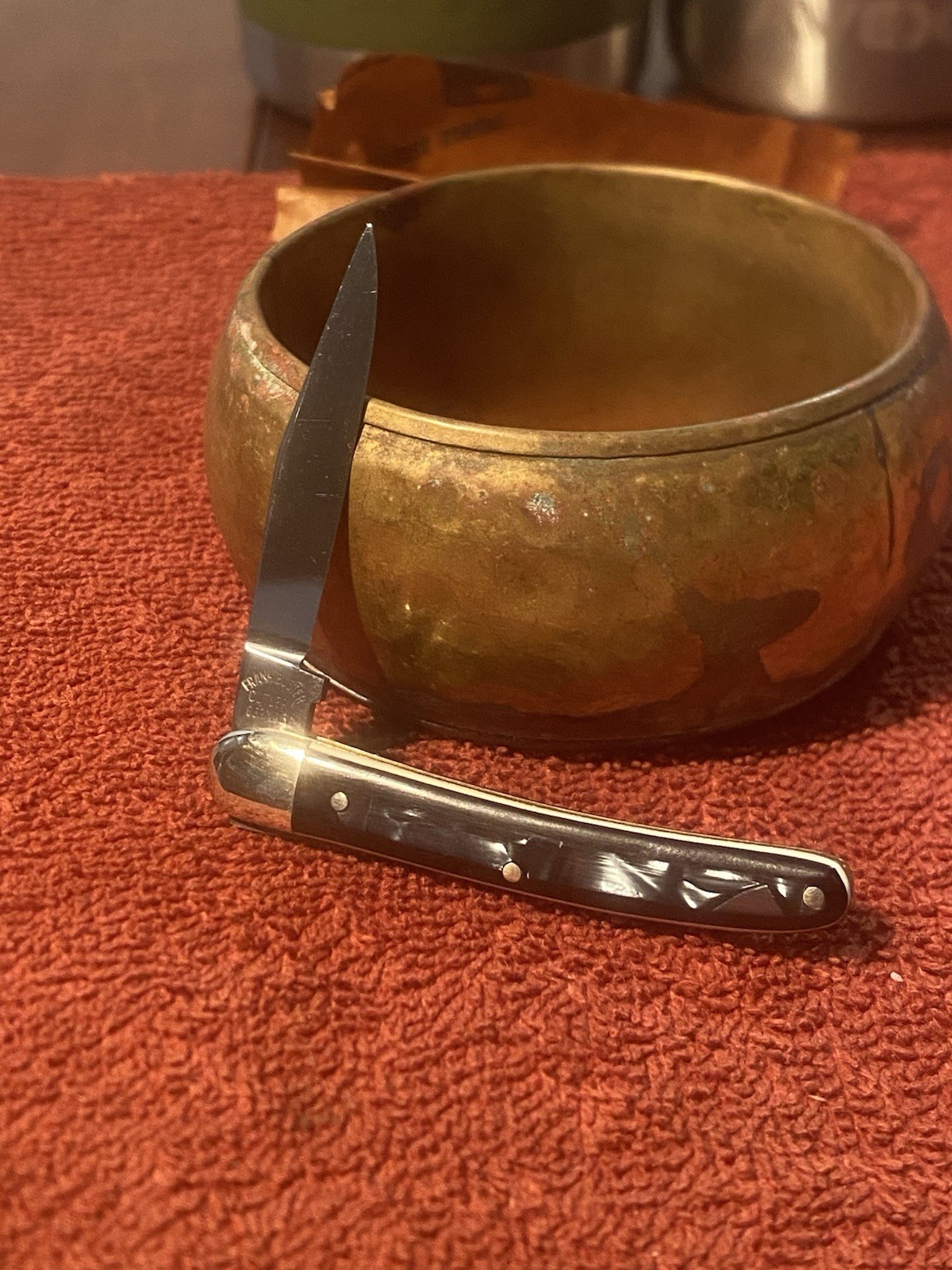 Vintage Fighting Rooster Solingen Frank Buster Cutlery Germany Knife Fight N