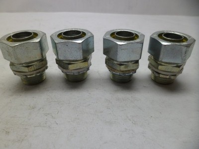 RACO 1/2'' STRAIGHT  FLEXIBLE CONDUIT CONNECTOR N.O.S. LOT OF 4 FREE SHIP