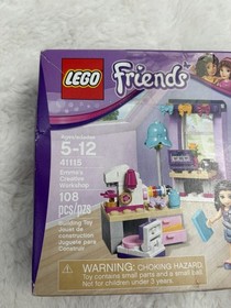 LEGO Friends 41115 Emma's Creative Workshop 108pcs w/Emma w/Box Ages 5-12