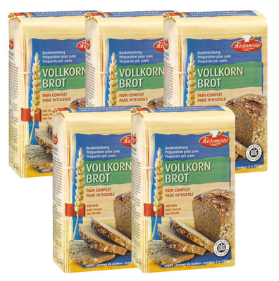 BIELMEIER Brotbackmischung Vollkornbrot 5 Stück á 1000 g Küchenmeister