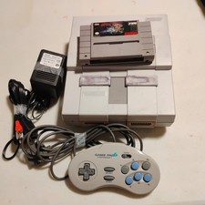 Nintendo SNES Console cords/controller and game TESTED
