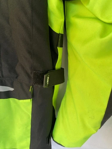 HWK Men's XXL Motorcycle Jacket Hi Vis Neon Green Black Armored Airvent NWT image 5