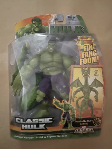 Marvel Legends Classic Hulk 2008 edición limitada Fin Fang Foom BAF NUEVO EN CAJA