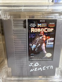 Nintendo RoboCop NES WATA certificado 7.0 firma Nemeth certificado JSA genuino