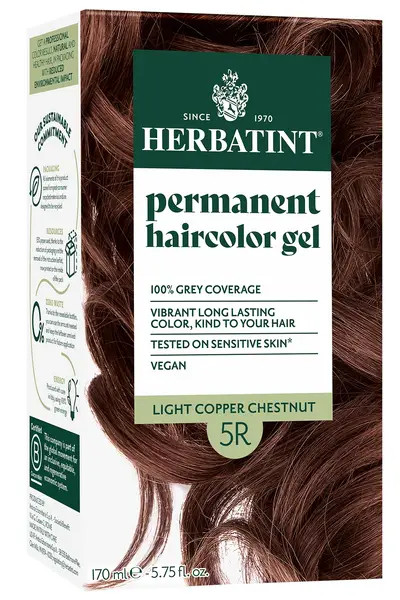 Herbatint (Light Copper Chestnut - 5R) Permanent Hair Colour Gel 150Ml - Image 3