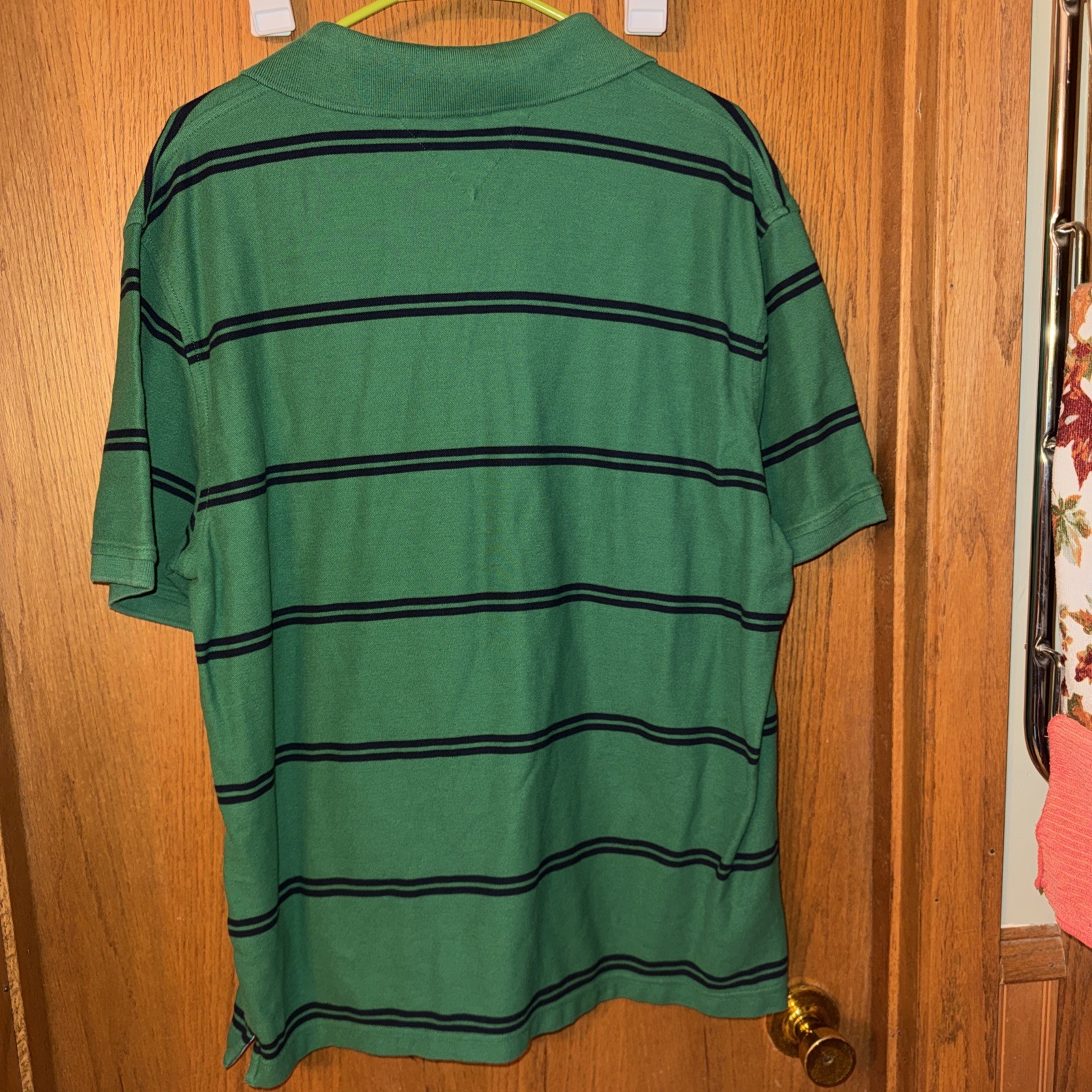 Tommy Hilfiger Green Striped Size 2XL Polo Shirt thumbnail 3