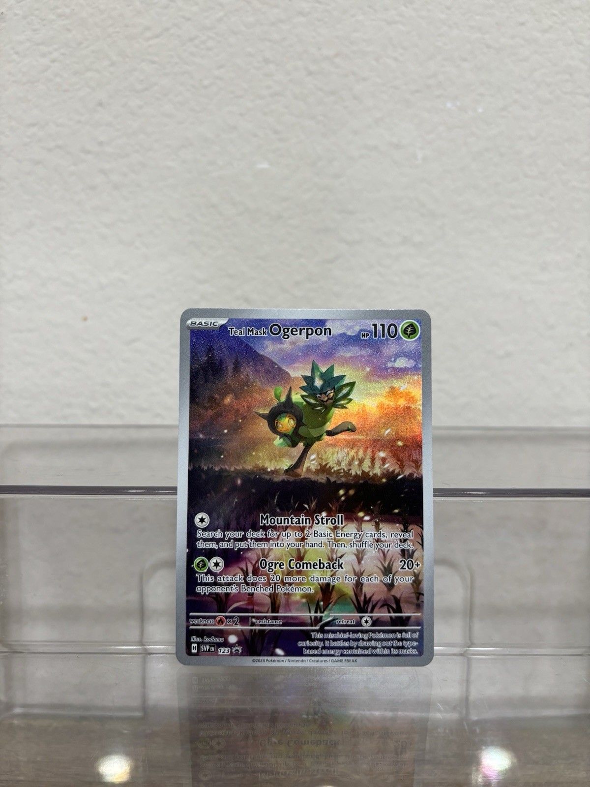 Teal Mask Ogerpon 123 Promo SVP Scarlet & Violet Black Star Promo NM/M Pokemon