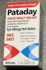 Pataday Once Daily Allergy Itch Relief Eye Drops 2.5mL Exp 2027