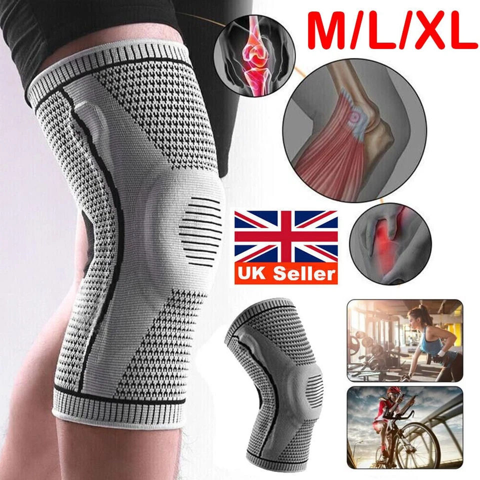 E-BESTDEAL Knee Support Compression Sleeve Brace Patella Arthritis Pain Relief Gym Sports
