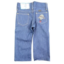 Young Maverick Jeans Toddler 2 Blue Cotton Straight Leg Vintage 70s 80s NOS