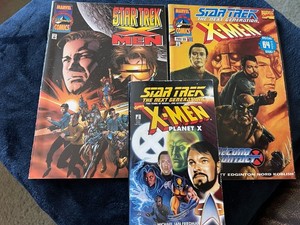 Lot 3 Star Trek X-Men Crossover Titles Planet X Book Marvel 2nd Contact Comics