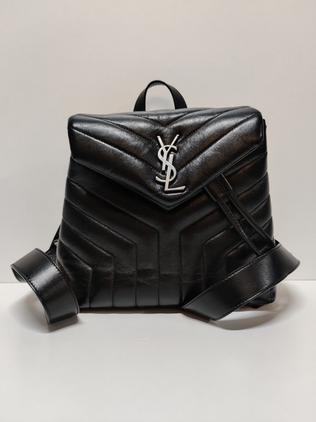 Saint Laurent LouLou Backpack Matelasse Chevron Leather Small