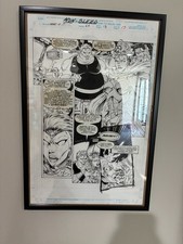 John Royle Bambos Georgiou What If #66 Page 13 Original Art Marvel Rogue Thor