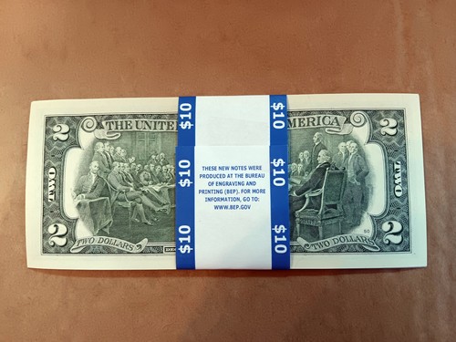 5x Uncirculated $2 Two Dollar Bills Consecutive 2013 10th Birthday Anniversary - Picture 2 of 4