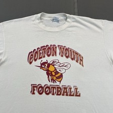 Vintage 1990s Colton Youth Football Hanes fifty fifty white single stitch shirt