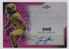 2017 Leaf Metal US Army All-American Bowl 15/20 Jaelan Phillips Auto 0b3o