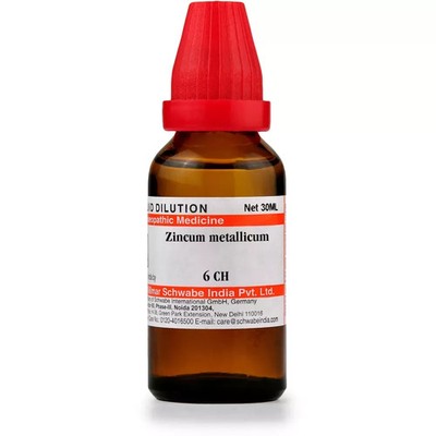 Dr Willmar Schwabe  Zincum Metallicum  6CH, 30CH, 200CH, 1000CH(1M) 30ml