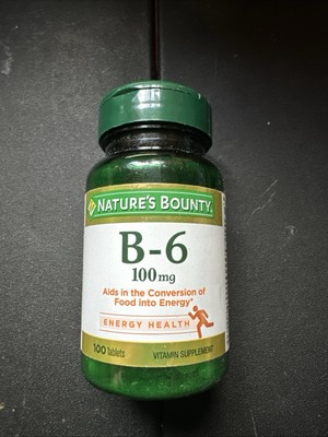 Nature s Bounty B-6 100 Mg - 100 Tablets exp. 08/27 free delivery