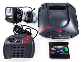 ATARI JAGUAR CONSOLE COMPLETE CIB Cybermorph Tested Works