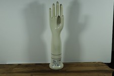 Vintage Ceramic Glove Mold Hand Form, Industrial Porcelain Jewelry Display 6 1/2