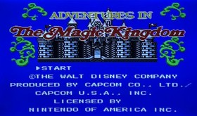Nintendo NES Disney Adventures in the Magic Kingdom Tested Game w/Sleeve & Box
