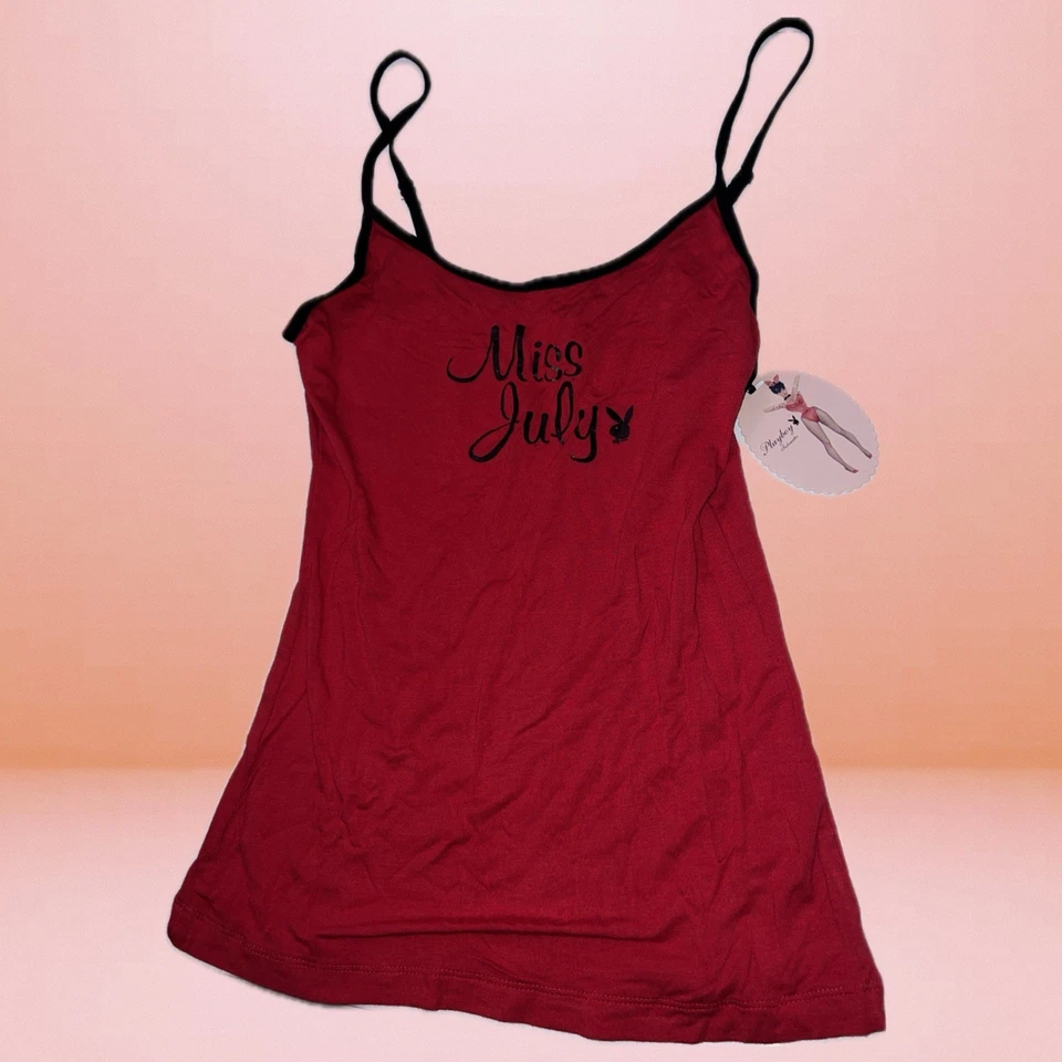 Juego de cami y bragas Y2K Playboy “Miss July” mediano nuevo con etiquetas (niñas de al lado) 💖 Foto 2 de 4