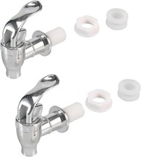 16mm Beverage Dispenser Replacement Spigot Silver Push Style faucet for Beverage