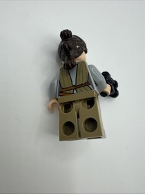 Star Wars Rey Dark Tan Tie Robe 75099 Lego Minifigure W/ Blaster Force Awakens