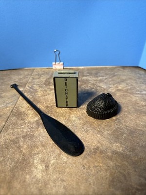 1970 Hasbro Gi Joe AT Adventure Spy Island Hat Detonator Paddle