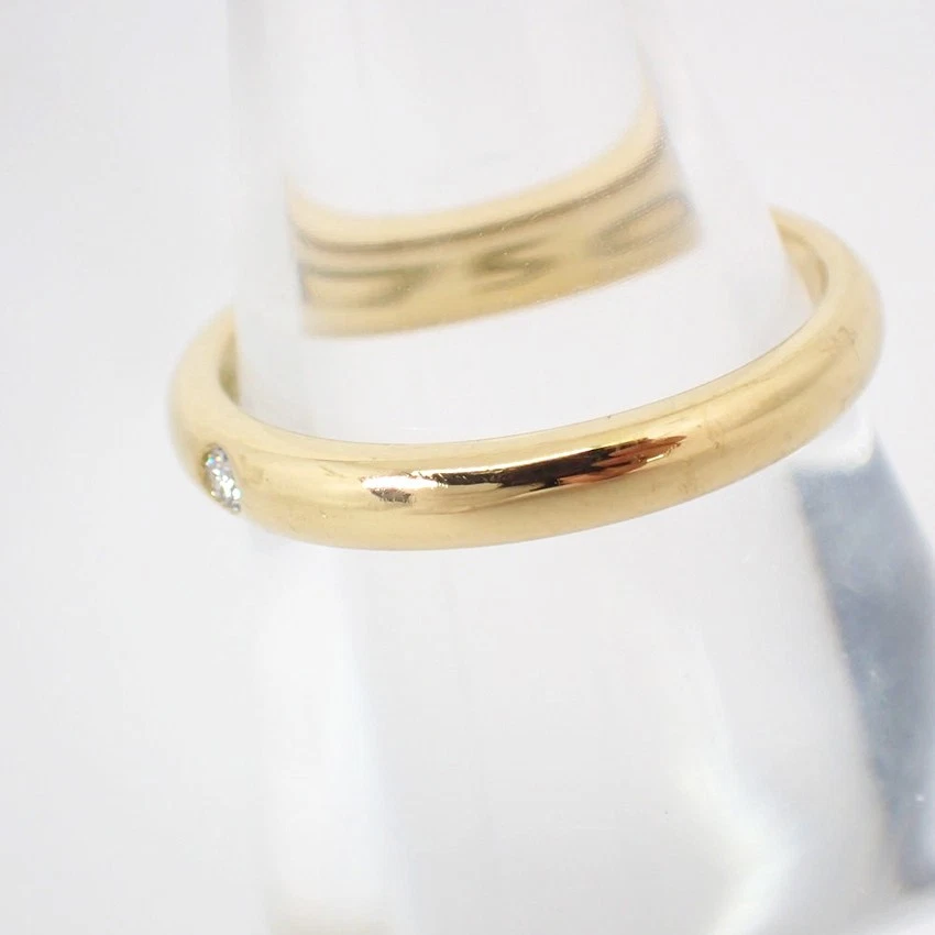 Anillo Tiffany 750 de oro amarillo banda de diamantes de segunda mano, tamaño... - Imagen 4 de 4