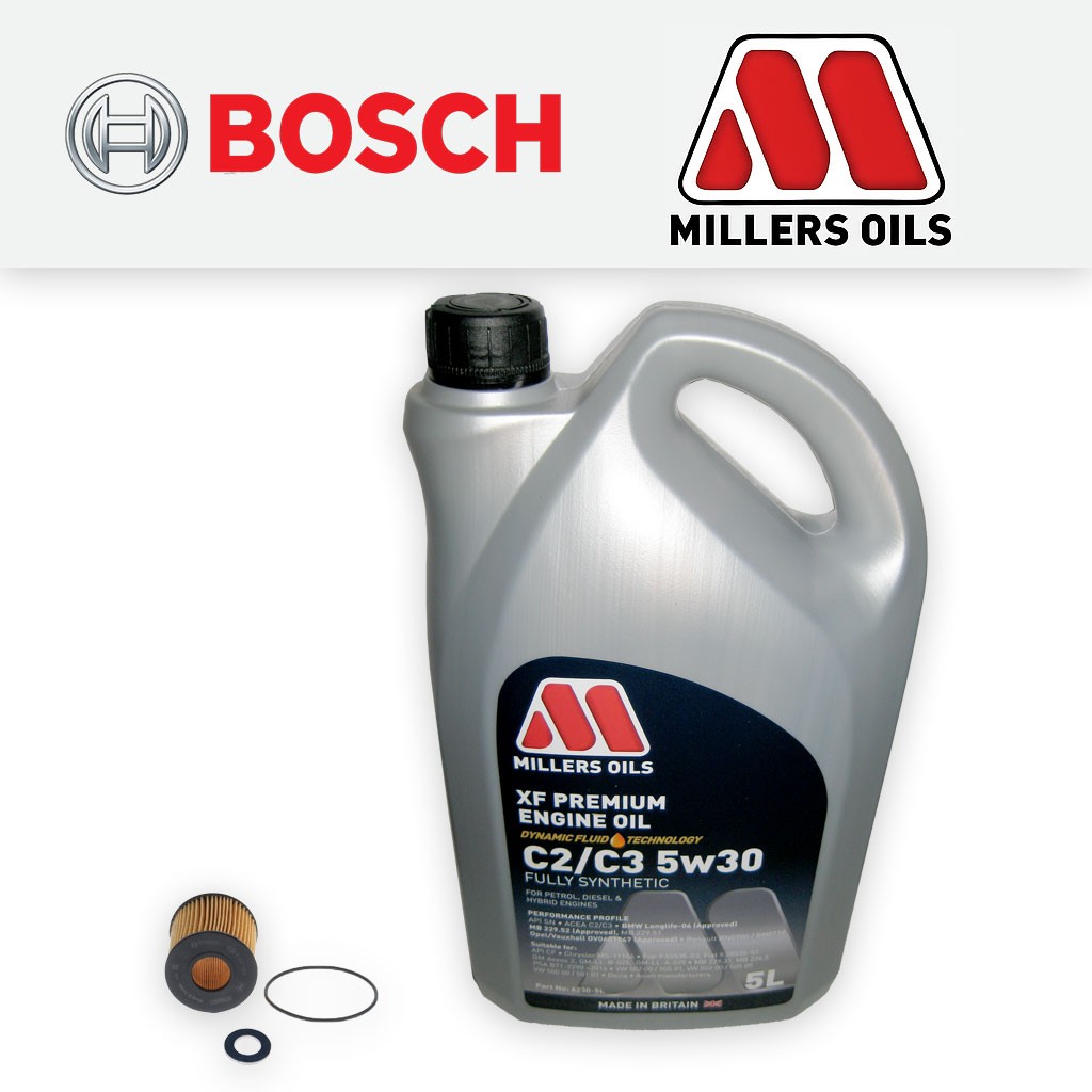 SERVICE KIT for TOYOTA AURIS NDE180 1.4 D-4D OIL FILTER +5w30 OIL (2012-2018)