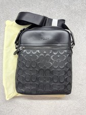 Coach Men's Racer Backpack Signature Crossbody Calf Leather Man Bag