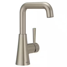 MOEN 84024SRN Ronan Single-Handle Bathroom Faucet in Spot Resist Brushed Nickel