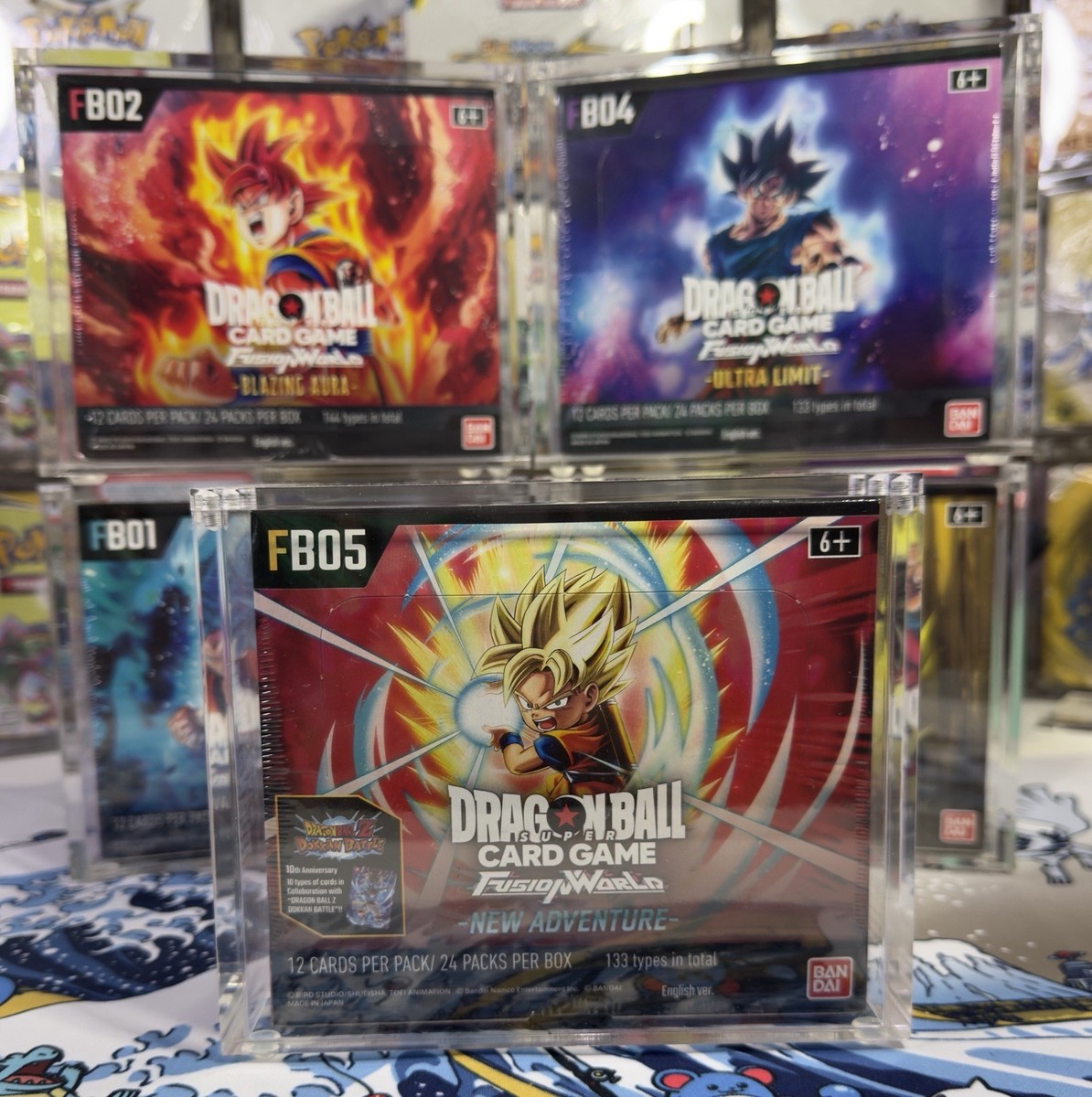 Dragon Ball Super: Fusion World FB-01 Acrylic Booster Box Display