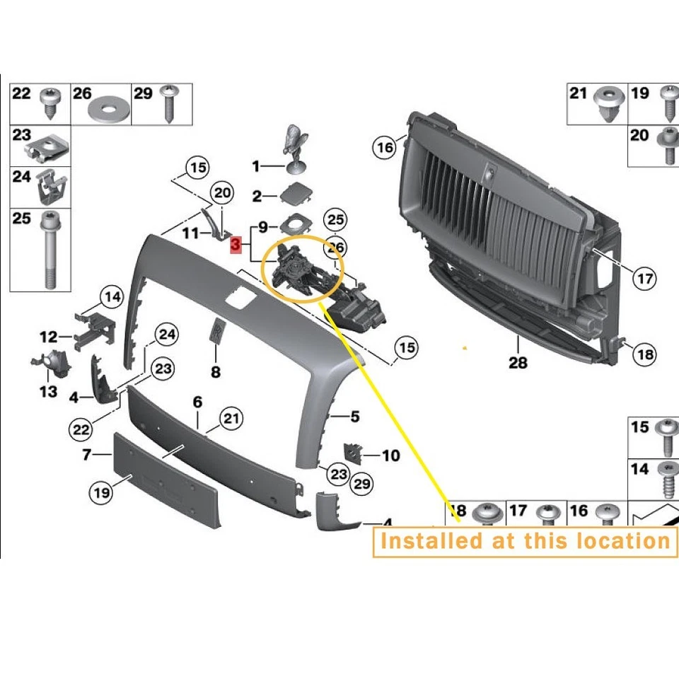 Rolls Royce Ghost Radiador Mascota Mecanismo Retráctil Piezas de Reparación 51117347492 Foto 2 de 2
