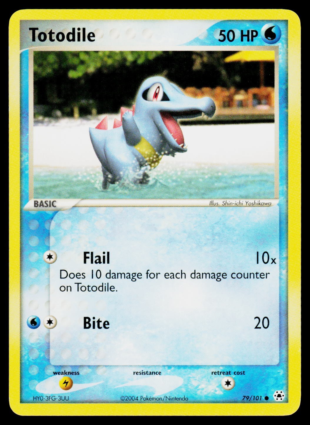 Pokemon Totodile Hidden Legends 79/101 NM