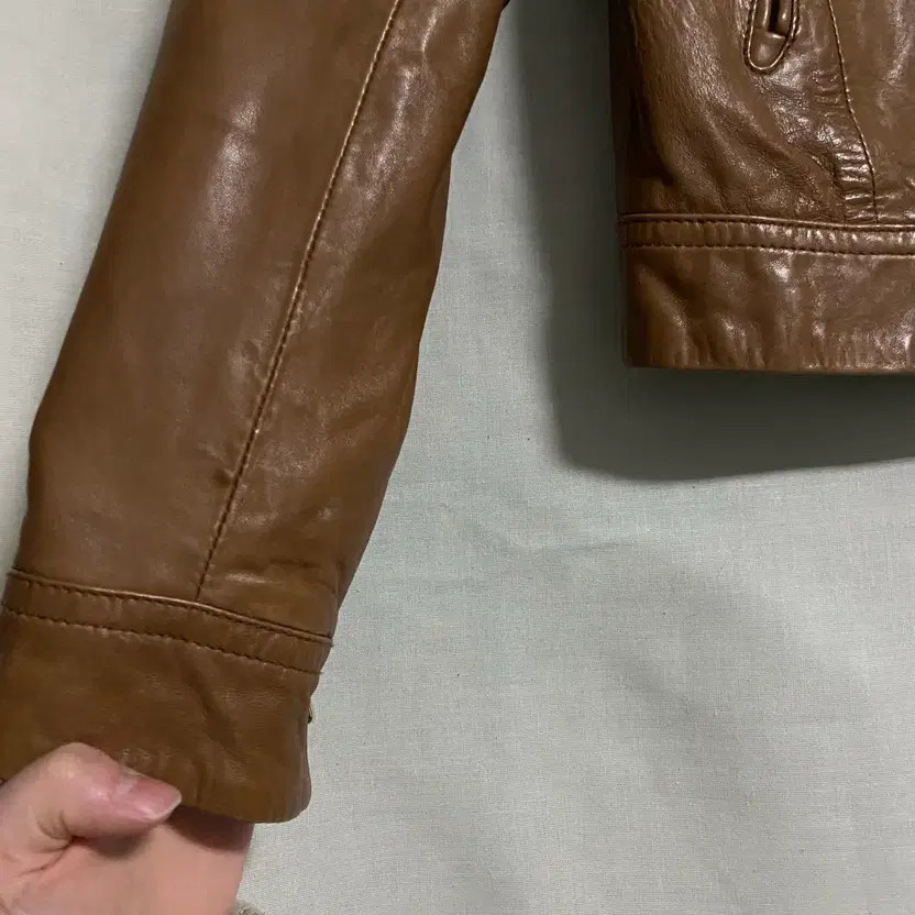 Massimo Dutti Brown Leather Jacket S thumbnail 6