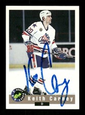 1992 Classic Draft Picks  102 Keith Carney signed auto autograph  JKAU1 BXCP25