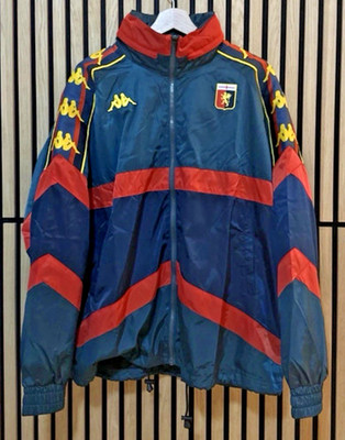 Green Men's Oversize Fit Genoa CFC Soccer Jacket in Twill FabricASERTO GENOA