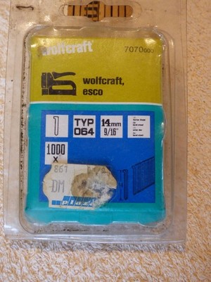Tacker Nägel 1000 Stück Wolfcraft Esco Typ 064/14mm Nr.: 7070