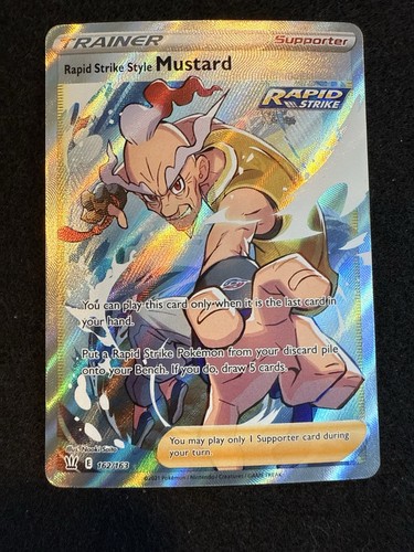 Pokemon Rapid Strike Style Mustard 162/163 from Battle Styles LP+/NM-
