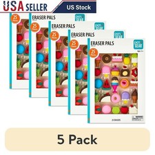 25 Count Eraser Pals Food Theme Erasers Smudge Free Classroom Gifts Party Favors