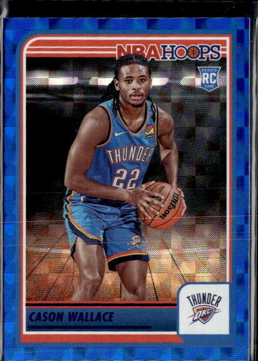 2023-24 Hoops #252 Cason Wallace Hyper Blue