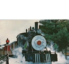 Edaville Railroad Locomotive 7 South Carver Massachusetts Postcard
