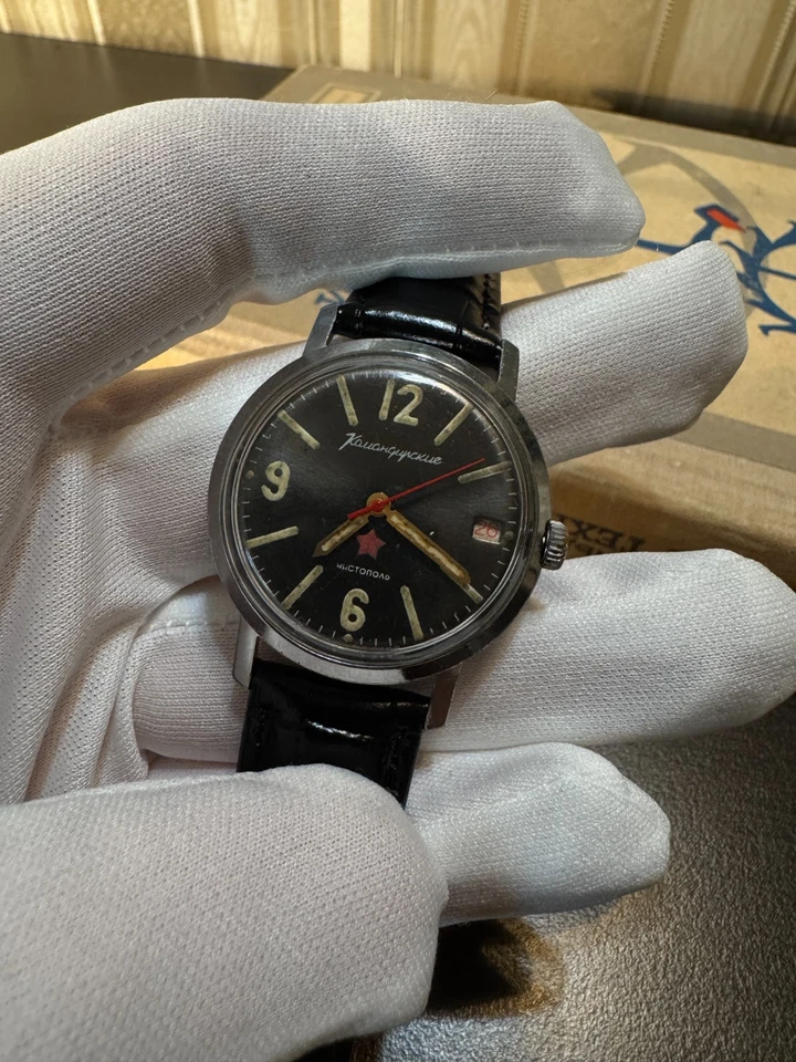 Vostok Komandirskie Chistopol Commanders Soviet Military Watch USSR - Image 4 of 4