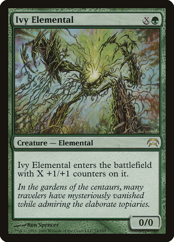 MTG Magic the Gathering Ivy Elemental (74/172) Planechase MP