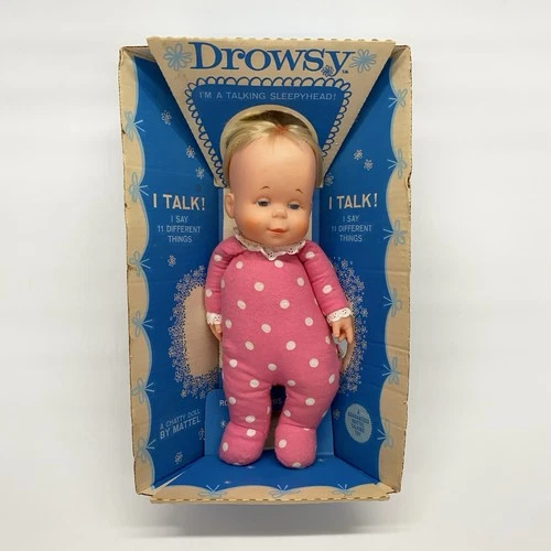 Mattel 1964 Drowsy Doll With Original Box Does Not Talk Vintage Collector